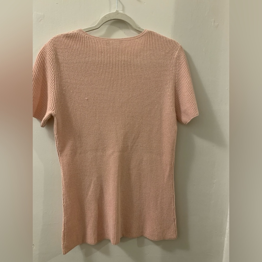 White+Warren women’s short sleeve lightweight spring pastel preppy size Large - Picture 6 of 7